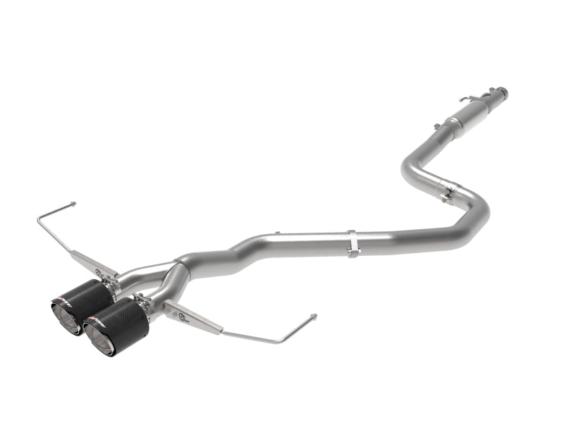 aFe Takeda Auspuff Cat-Back 19–20 Hyundai Veloster 304SS Carbonfaser-Doppelendrohr-Auspuff