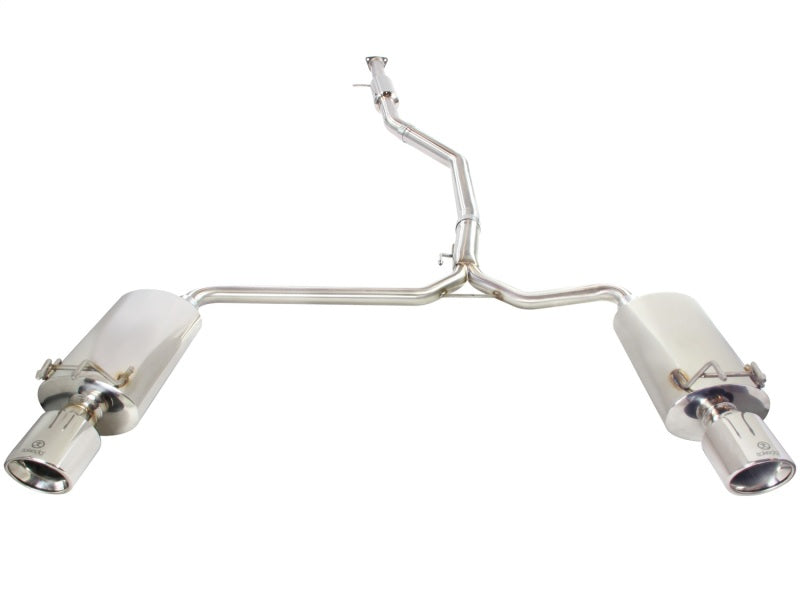 aFe Takeda Auspuff 304SS Dual Cat-Back mit polierten Spitzen 13-17 Honda Accord LX/EX/EX-L Limousine L4 2,4 l