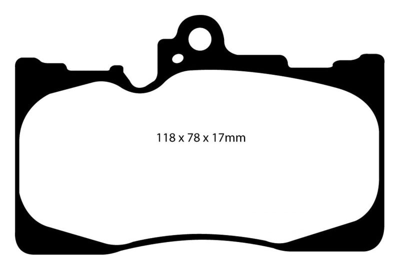 EBC 07-08 Lexus GS350 3.5 RWD Yellowstuff Bremsbeläge vorne
