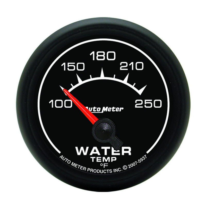 Autometer ES 2-1/16 Zoll 100-250 Grad F Wassertemperaturmessgerät - Elektrisch