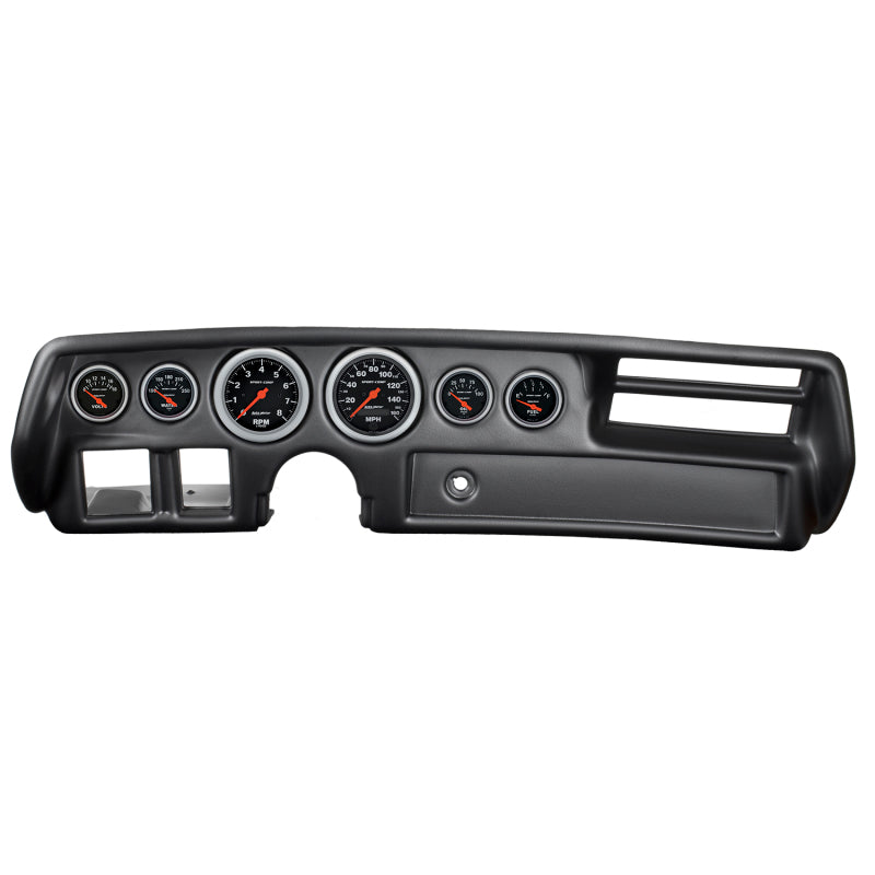 Autometer Sport-Comp 70–72 Chevelle/El Camino/Malibu Armaturenbrett-Kit, 6-teilig, Drehzahlmesser/MPH/Kraftstoff/Öl/WTMP/Volt