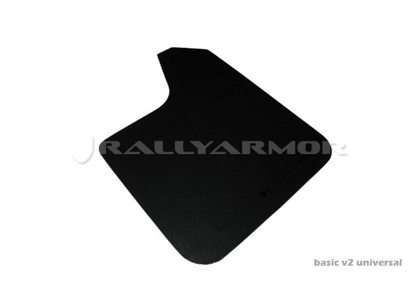 Rally Armor Universal Basic Schmutzfänger, weißes Logo