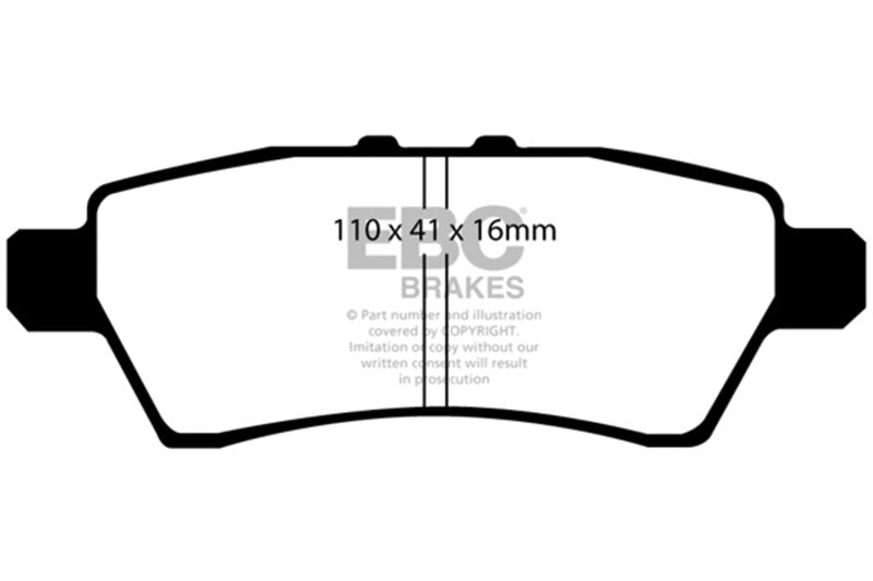 EBC 05-12 Nissan Pathfinder 4.0 Greenstuff Bremsbeläge hinten