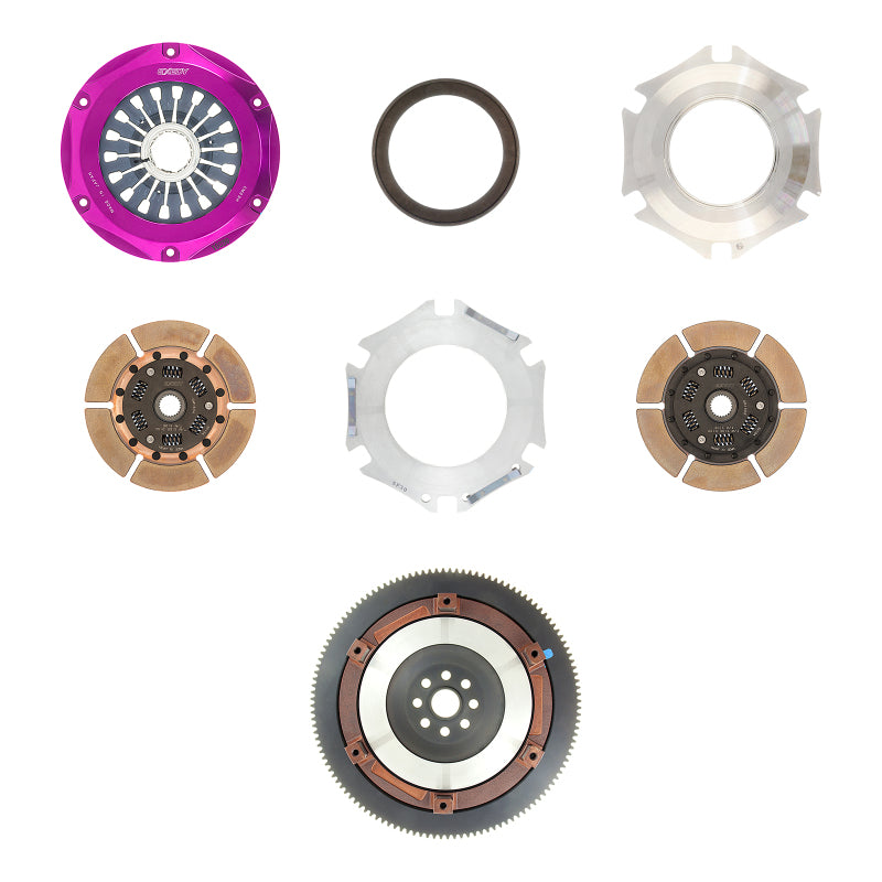 Exedy 2004–2014 Subaru Impreza WRX STI H4 Hyper Twin Cerametallic Kupplung gefederte Mittelscheibe ziehen