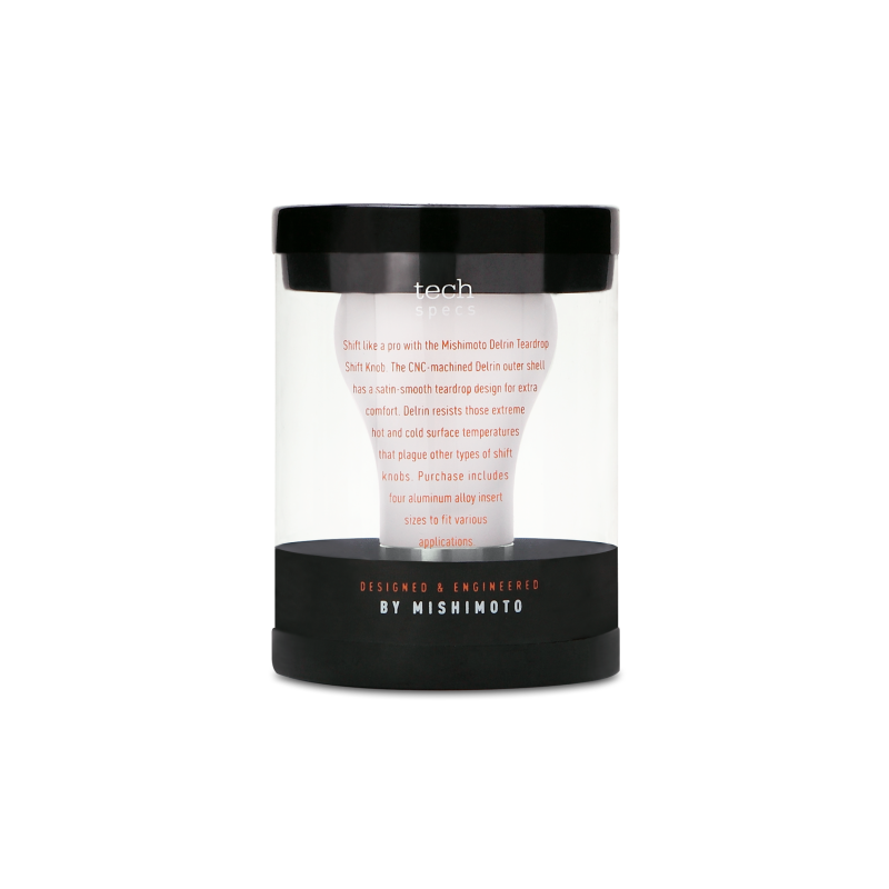 Mishimoto Teardrop-Schaltknauf - Weiß