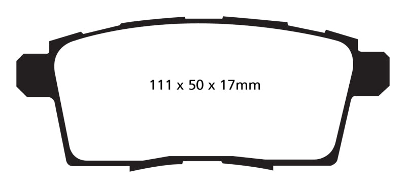 EBC 06-08 Ford Edge 3.5 2WD Redstuff Bremsbeläge hinten