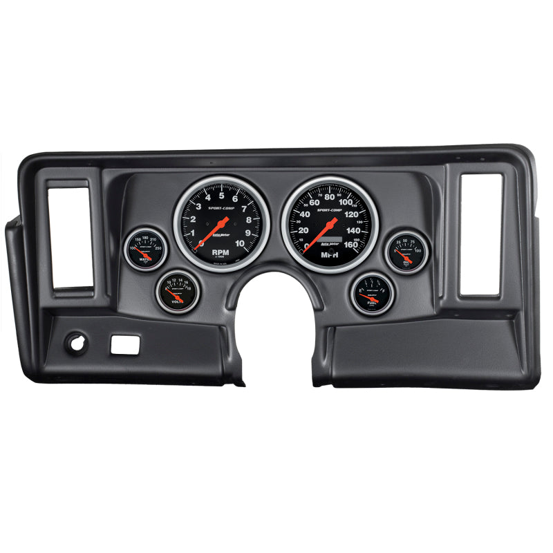 Autometer Sport-Comp 66-76 Nova Dash Kit 6-teilig Drehzahlmesser / MPH / Kraftstoff / Öl / WTMP / Volt