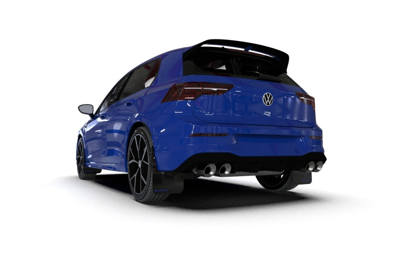 Rally Armor 22-25 VW MK8 Golf GTI/R Schwarzer UR-Schmutzfänger mit blauem Logo