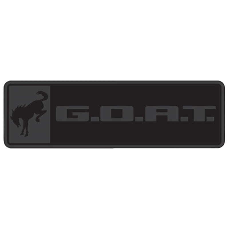 Ford Racing Bronco/Bronco Sport GOAT-Emblem – Schwarz/Schwarz