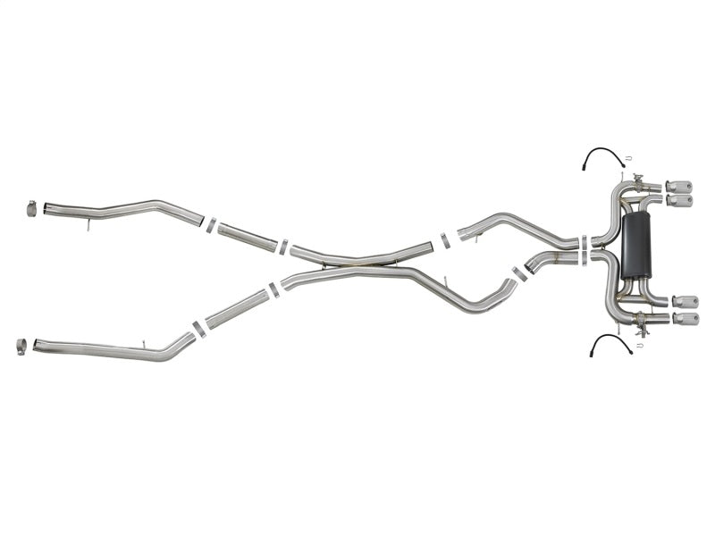 aFe MACH Force-Xp 3,5 Zoll 304 SS Cat-Back mit polierten Spitzen 15-18 BMW X5 M (F85)/X6 M (F86) V8-4,4 l S63