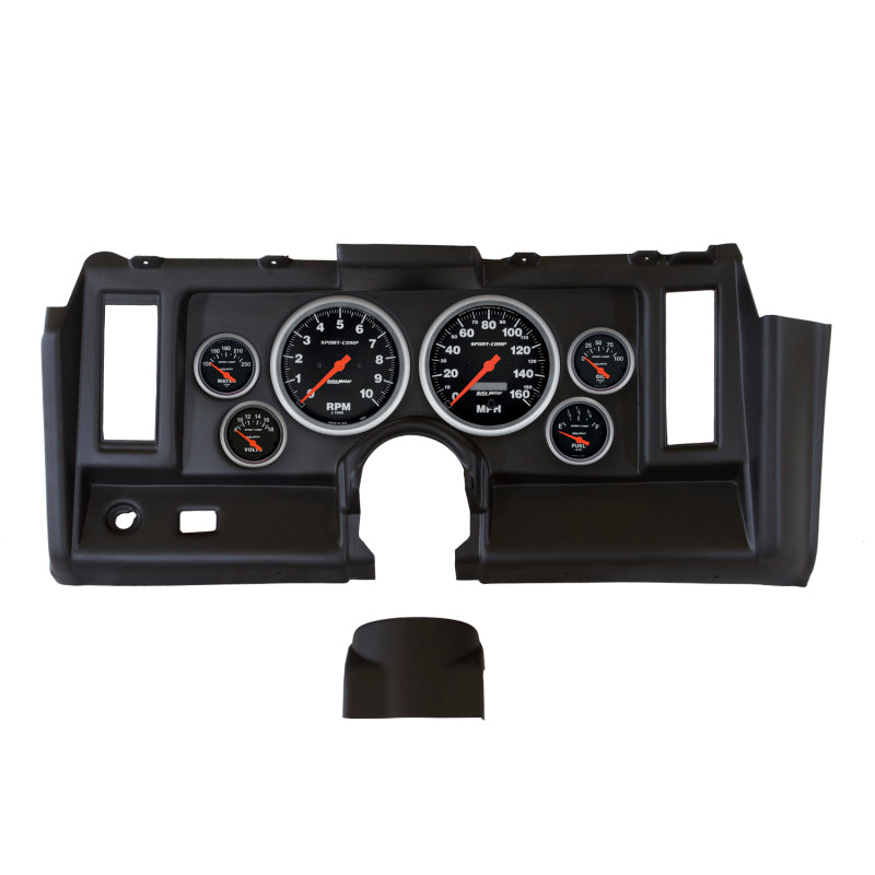 Autometer Sport-Comp 1969 Camaro Armaturenbrett-Kit, 6-teilig, Drehzahlmesser/MPH/Kraftstoff/Öl/WTMP/Volt