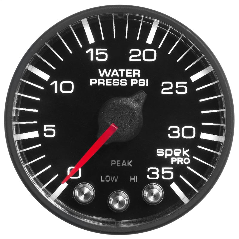 Autometer Spek-Pro 52,4 mm 0–35 PSI digitales Schrittmotor-Wasserdruckmessgerät