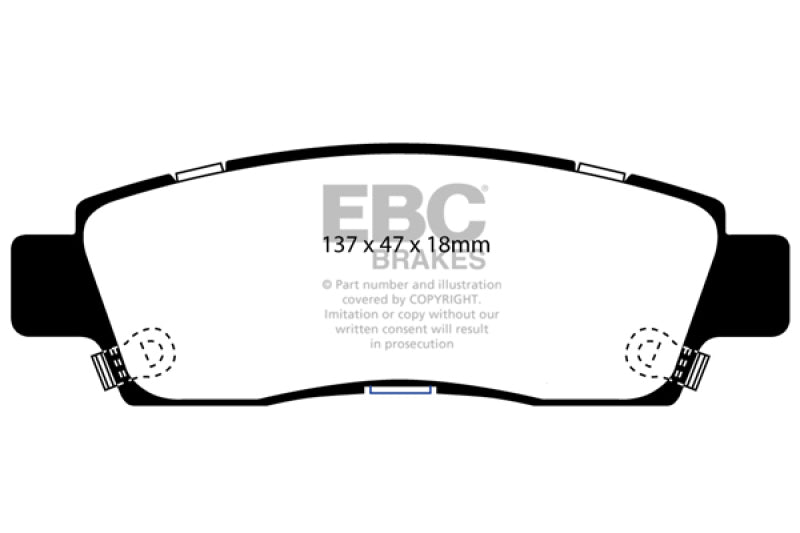 EBC 07+ Buick Enclave 3.6 Yellowstuff Bremsbeläge hinten
