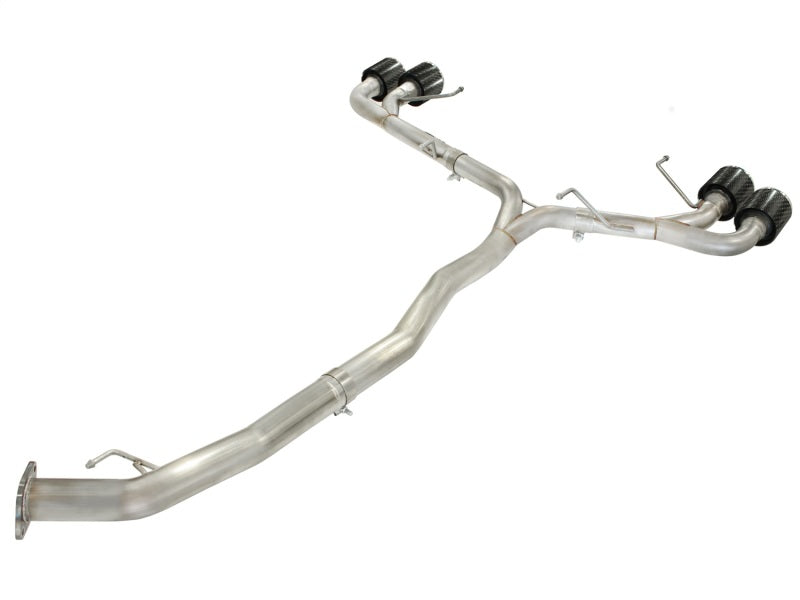 aFe Takeda 3 Zoll SS-Auspuff Cat-Back 09–14 Nissan GTR V6 3,8 l Carbonfaser-Endstücke
