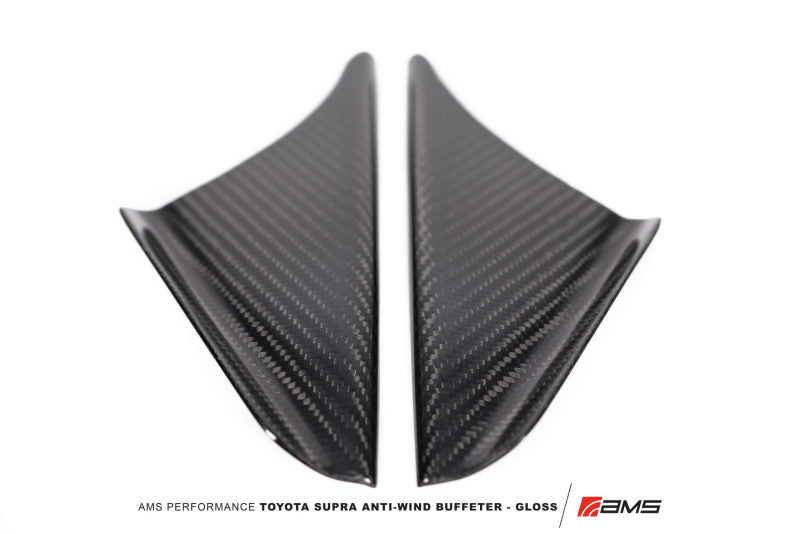 AMS Performance 2020+ Toyota GR Supra Anti-Wind-Buffeting-Kit – glänzendes Carbon