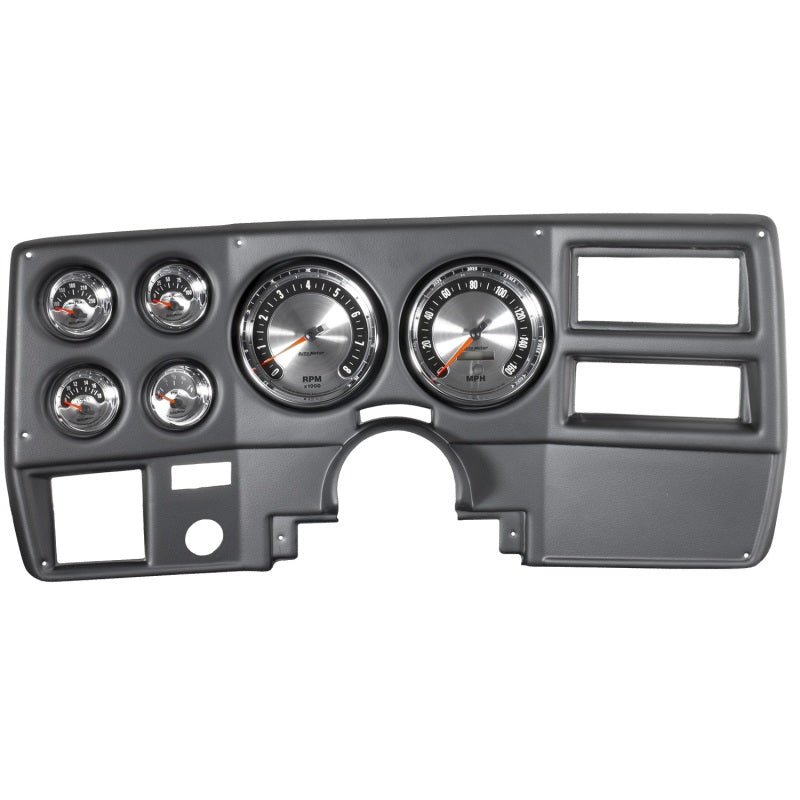 Autometer American Muscle Messgeräte-Kit, 6-teilig, Chevy Truck/Suburban 73–83, Drehzahl/Meilen/Meilen/Kraftstoff/Öldruck/Wh/Volt