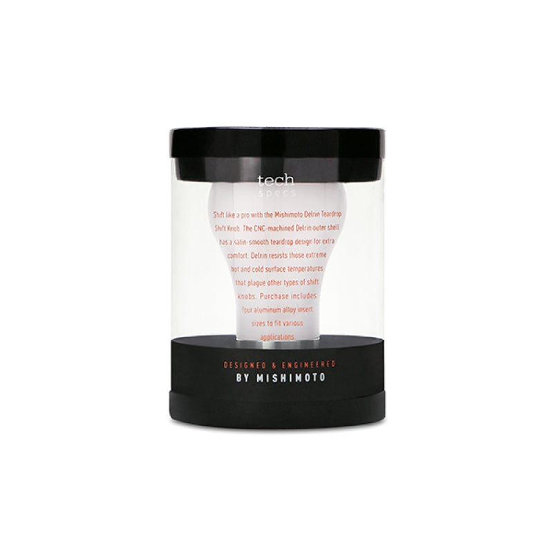 Mishimoto Teardrop-Schaltknauf - Weiß