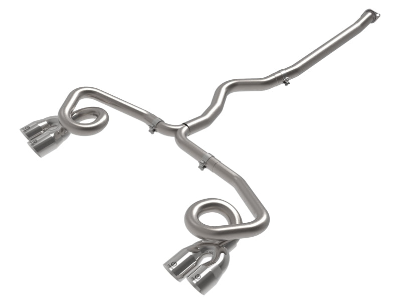 aFe POWER Takeda 3 Zoll bis 2-1/2 Zoll 304 SS Cat-Back-Auspuff mit polierten Spitzen 22-23 Subaru WRX H4-2.4L(t)