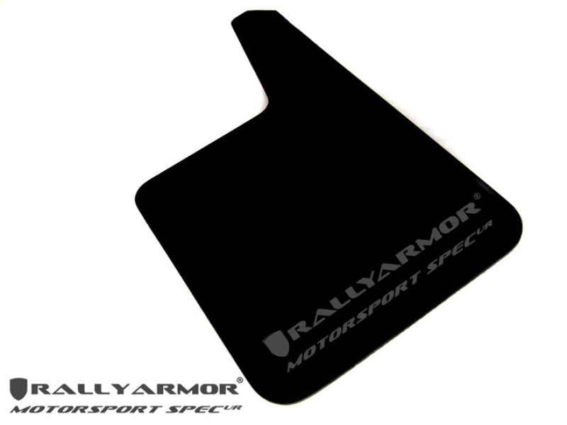 Rally Armor Universal Motorsport Spec Schwarz UR Schmutzfänger Metallic Schwarzes Logo