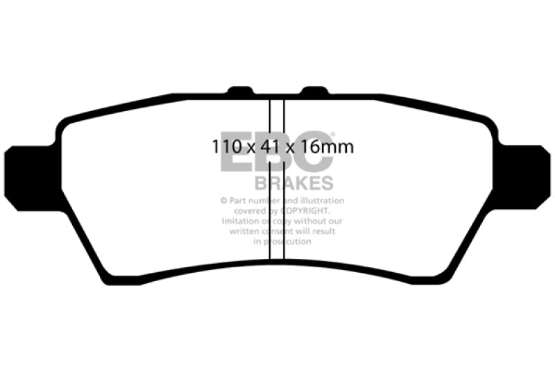 EBC 05-12 Nissan Pathfinder 4.0 Greenstuff Bremsbeläge hinten