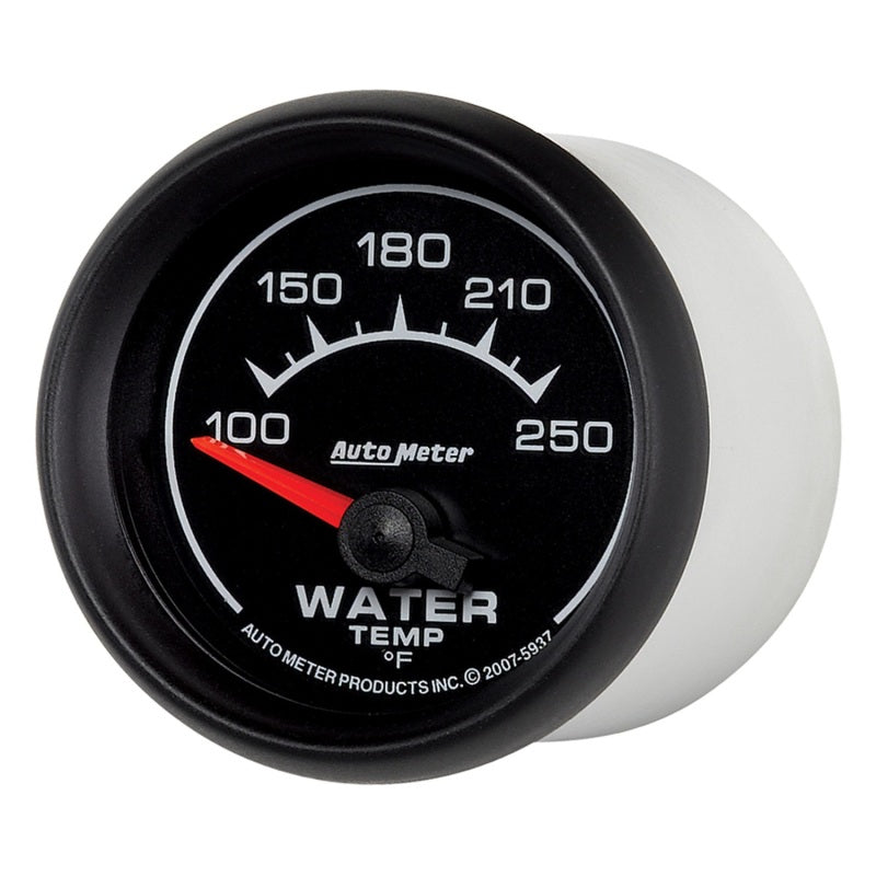 Autometer ES 2-1/16 Zoll 100-250 Grad F Wassertemperaturmessgerät - Elektrisch