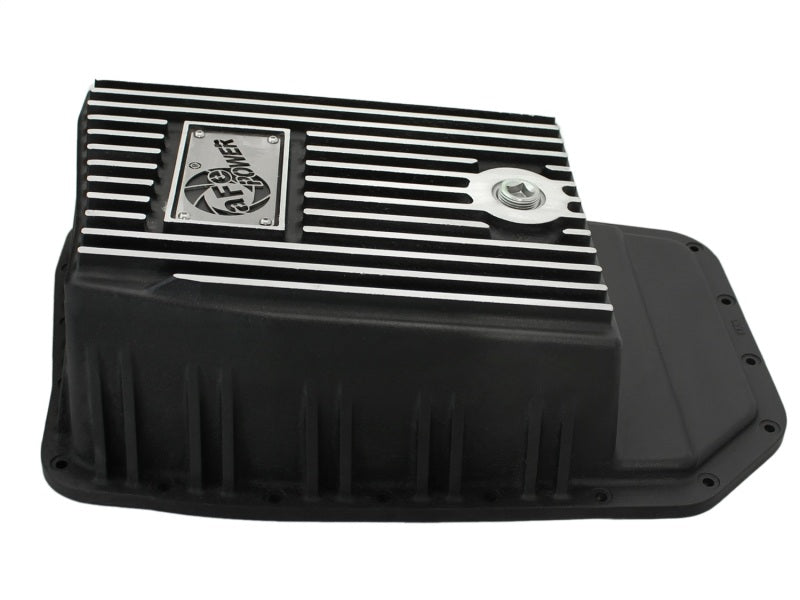 aFe Power Transmission Pan Schwarz, bearbeitet, 09–14 Ford 6R80 F-150 Trucks
