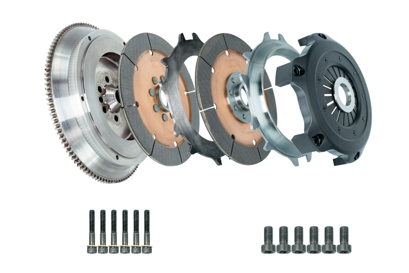 DKM Clutch 99–03 Audi A3 S3 Quattro MS Organischer Doppelscheiben-Kupplungssatz mit Schwungrad (890 Nm Drehmoment)