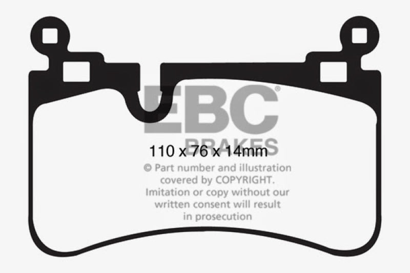 EBC 08-13 Mercedes-Benz C63 AMG (W204) 6.2 Yellowstuff Bremsbeläge hinten