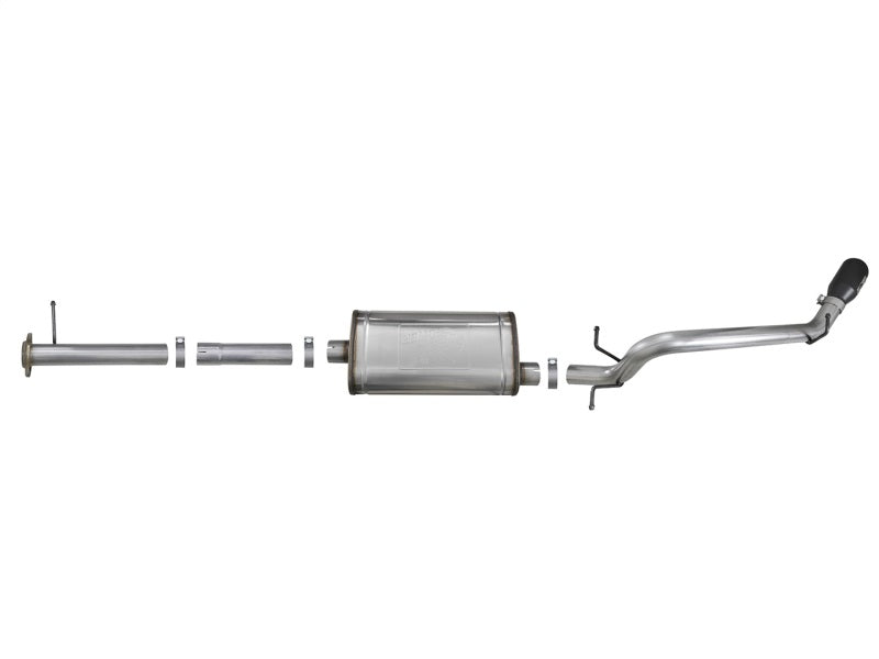 aFe MACH Force-Xp 3,0 Zoll 304 SS Cat-Back-Auspuff mit schwarzer Spitze 17-18 GM Colorado/Canyon