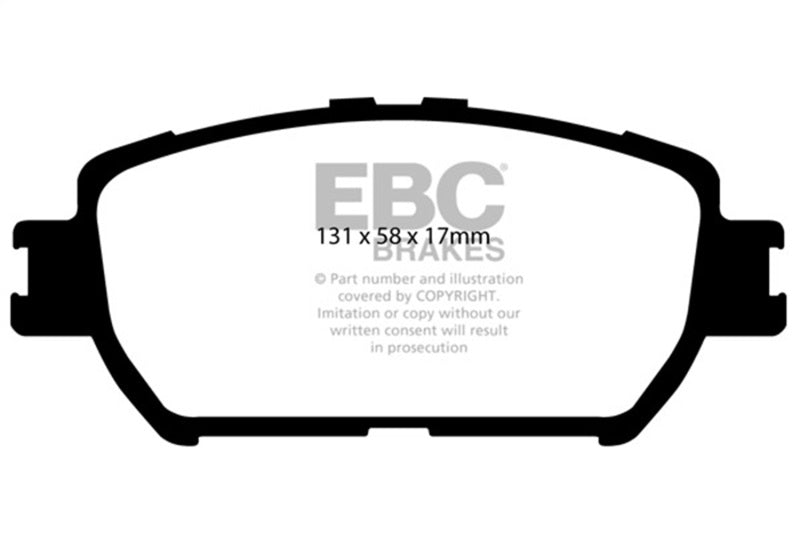 EBC 06-07 Lexus GS300 3.0 Redstuff Bremsbeläge vorne