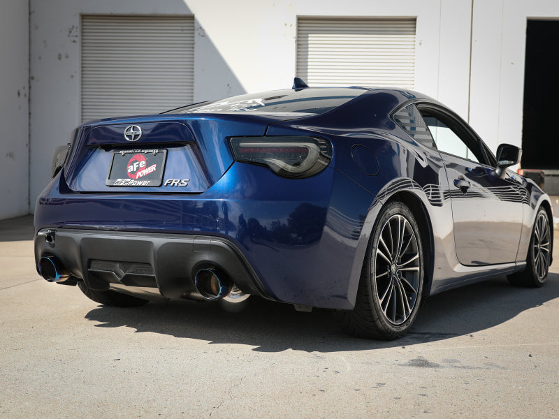 aFe Takeda Auspuff Axle-Back 13-15 Scion FRS / Subaru BRZ 304SS Blue Flame Doppelendrohr-Auspuff