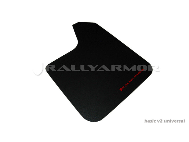 Rally Armor Universal Basic Schmutzfänger, weißes Logo