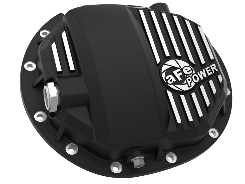 aFe Power Pro Series AAM 9.5/9.76 Hintere Differentialabdeckung, schwarz, mit Mach-Finnen, 14–19 GM Silverado/Sierra 1500