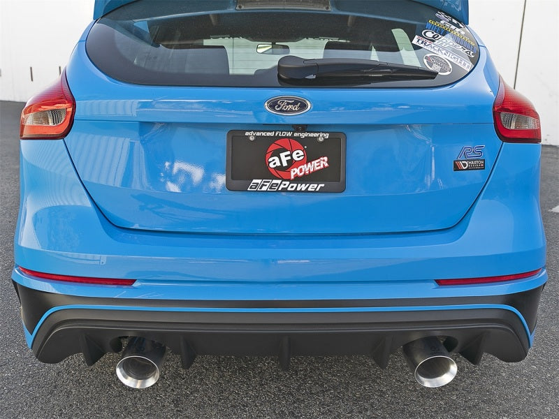 aFe Takeda 3 Zoll 304 SS Cat-Back-Auspuff mit polierter Spitze 16-18 Ford Focus RS 2,3 l (t)