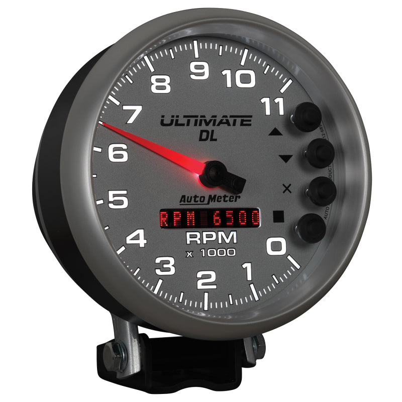 Autometer 5 Zoll Ultimate DL Wiedergabe-Drehzahlmesser 11000 U/min - Silber