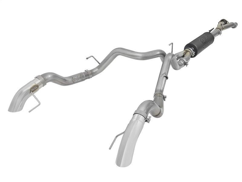 Układ wydechowy aFe MACH Force-XP Cat-Back z podwójnymi końcówkami Pol Hi-Tuck do Forda F-150 Raptor V6-3.5L 17-18