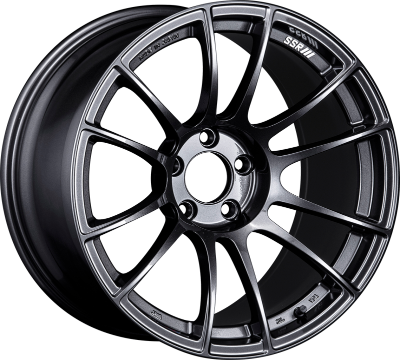 SSR GTX04 18x10.5 5x114.3 15mm Offset Dark Gunmetal Wheel