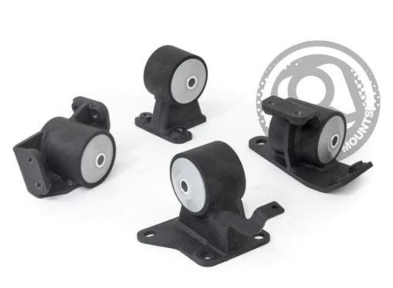 Innovative 90-99 Toyota MR2 5S/3S Black Steel Mounts 85A Bushings