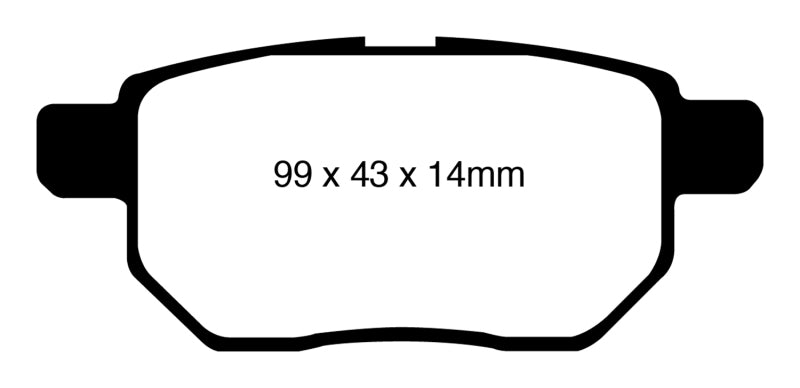 
                      
                        EBC 09-10 Pontiac Vibe 1.8 Redstuff Rear Brake Pads
                      
                    