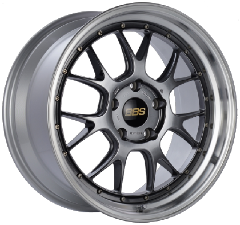 BBS LM-R 19x9.5 5x114.3 ET38 Diamond Black Center Diamond Cut Lip Wheel - 82mm PFS Required