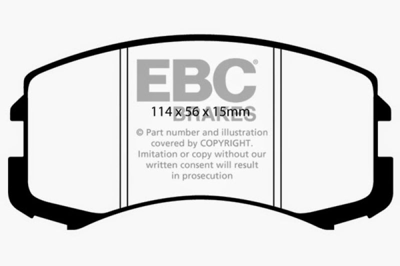 EBC 02-05 Mitsubishi Lancer 2.0 ES Yellowstuff Front Brake Pads