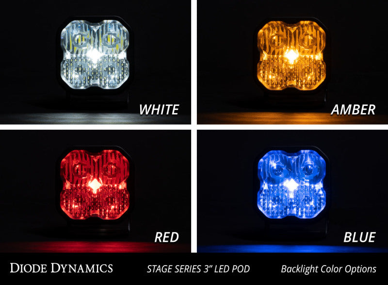 Diode Dynamics SS3 LED Pod Max - White Combo Standard (Pair)