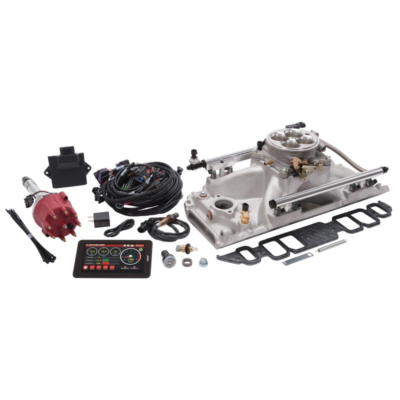 Edelbrock Pro Flo 4 EFI System Seq Port BBC Rect Port 625 Max HP 35lb/hr Satin Finish