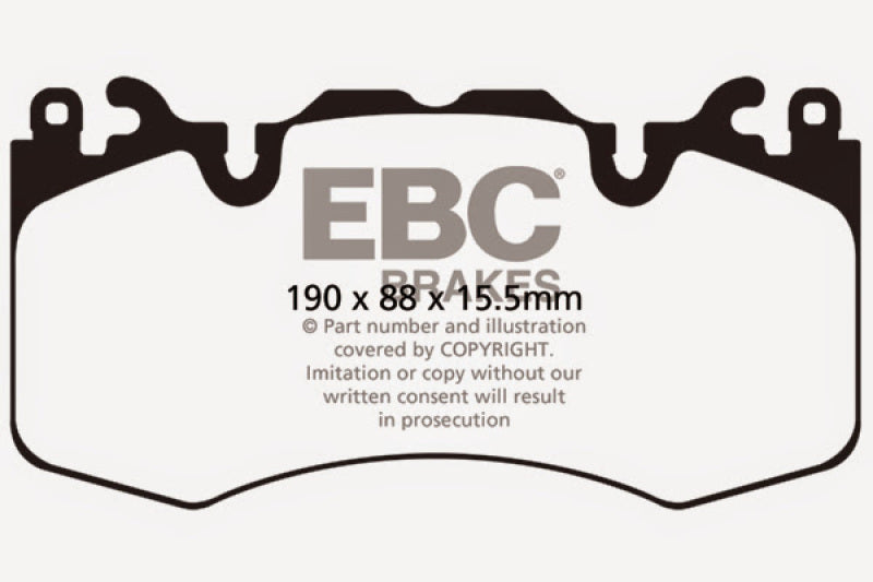 EBC 13+ Land Rover Range Rover 3.0 Supercharged Yellowstuff Front Brake Pads