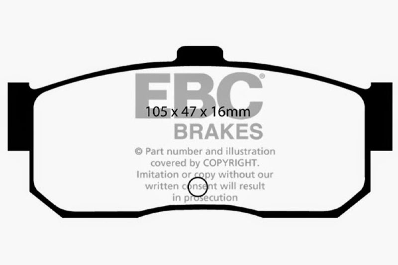 EBC 91-97 Infiniti G20 2.0 Greenstuff Rear Brake Pads