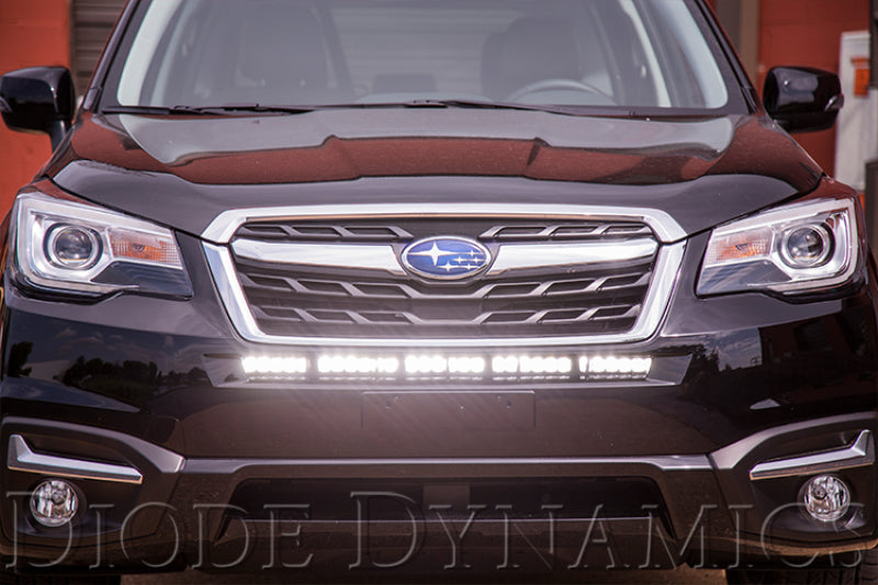 Diode Dynamics 30 In LED Light Bar Single Row Straight - Amber Flood Each Stage Series