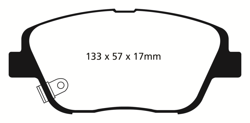 
                      
                        EBC 10-14 Hyundai Sonata 2.0 Turbo Redstuff Front Brake Pads
                      
                    