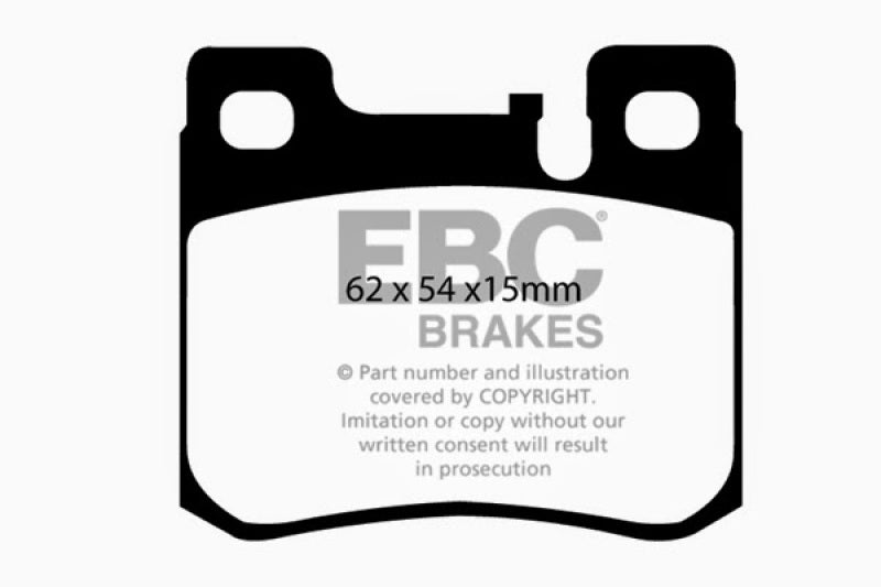 EBC 94-95 Mercedes-Benz C220 (W202) 2.2 (ASC) Yellowstuff Rear Brake Pads