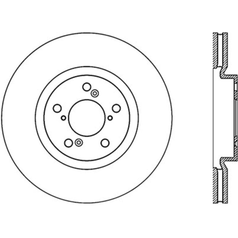 Stoptech 07-13 Acura MDX / 14-17 Acura RLX Cryo Premium Front Brake Rotor