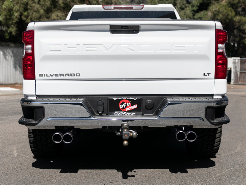 aFe Vulcan Series 3in-2-1/2in 304 SS Cat-Back 2019 GM Silverado / Sierra 1500 V8-5.3L w/ Black Tips